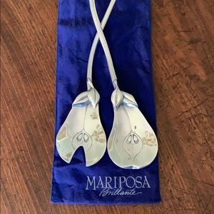Mariposa Pear Salad Servers